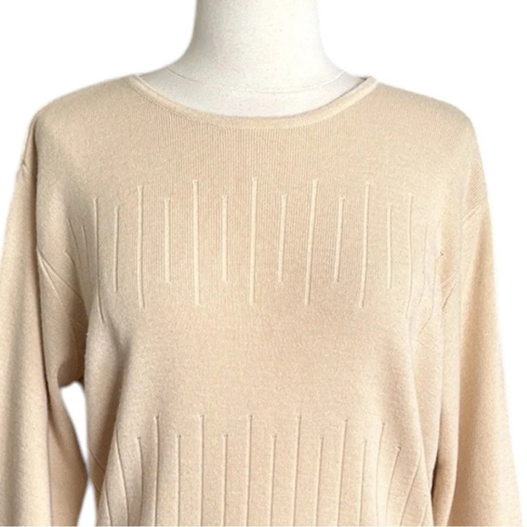 LECOMTE Sweater Italian Merino Wool Minimalist Classic Capsule Staple Size M - Picture 2 of 14